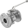 Ball valve Series: VZBF Stainless steel/PTFE Handle PN20 Flange 2" (50)